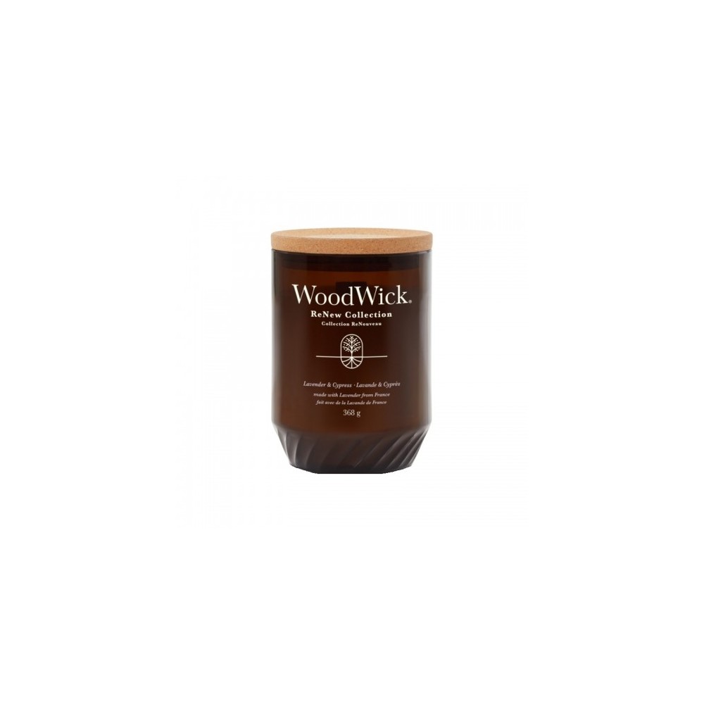 Woodwick Lavender & Cypress Candela Profumata Grande 368 G 