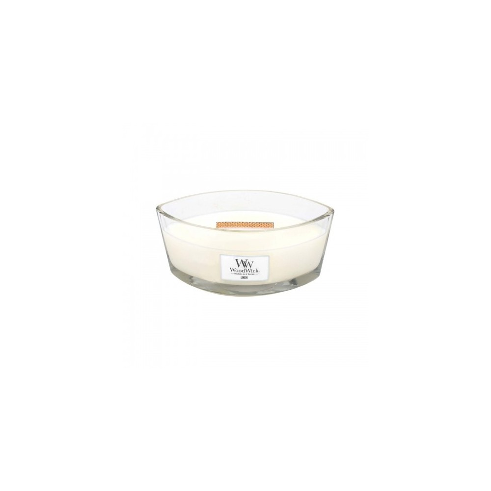 Woodwick Linen Candela Profumata Ellittica 453 G 