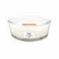 Woodwick Linen Candela Profumata Ellittica 453 G