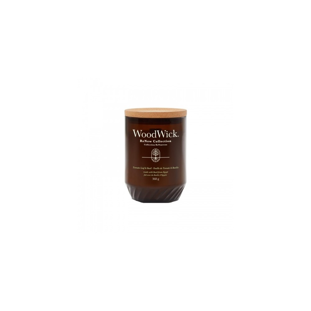 Woodwick Tomato Leaf & Basil Candela Profumata Grande 368 G 