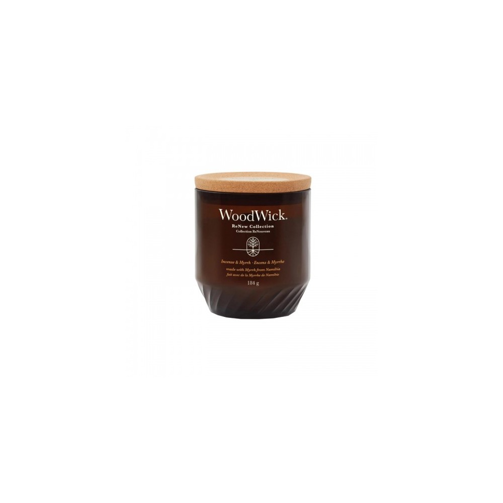 Woodwick Renew Collection Incense & Myrrh Candela Media 184 G 