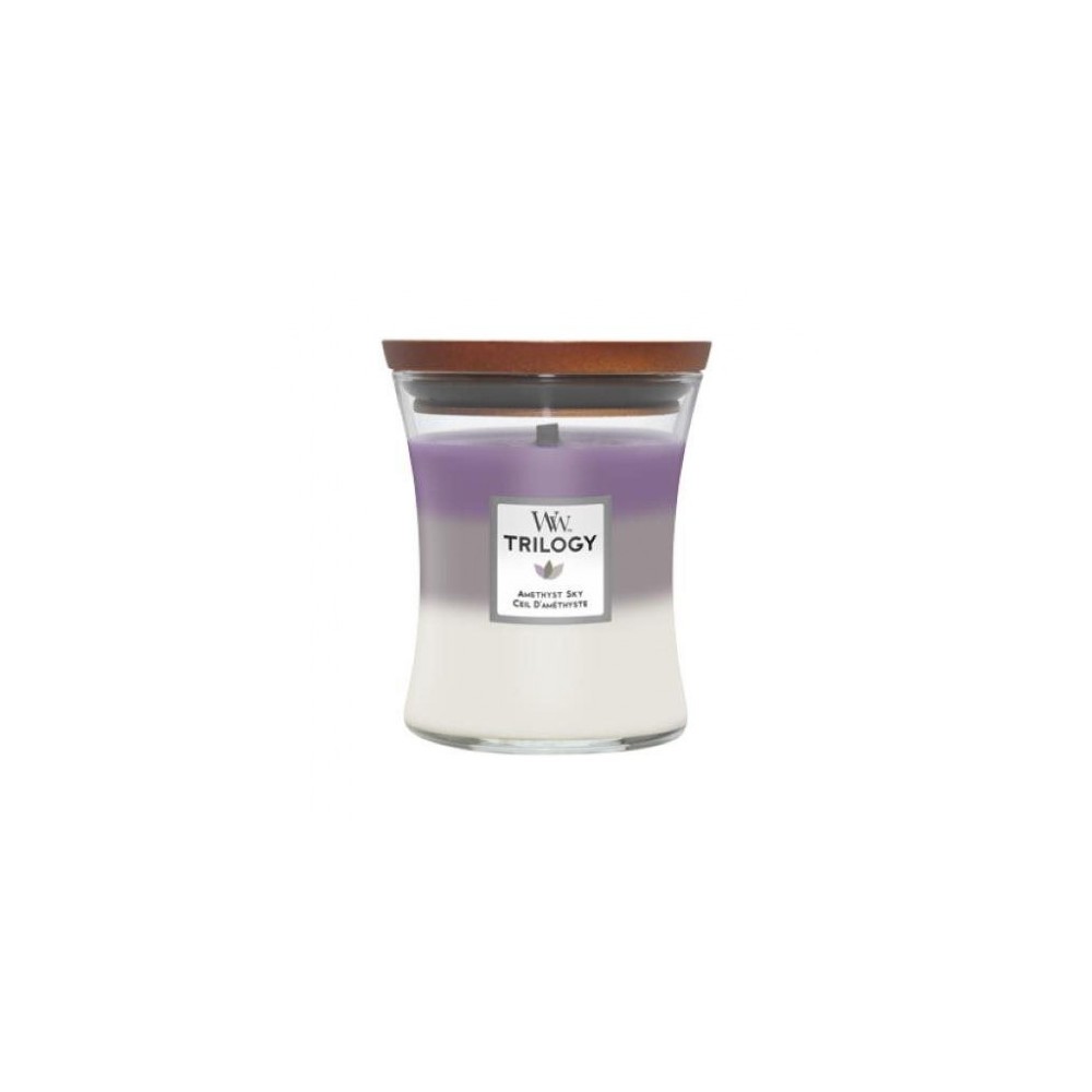 Woodwick Trilogy Amnet Sky Candela Profumata Medium 275 G 