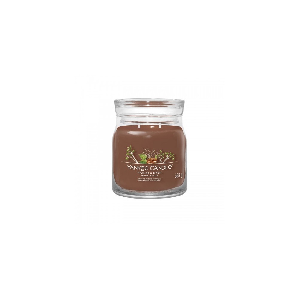 Yankee Candle Praline & Birch Candela Profumata Signature Media 368 G 