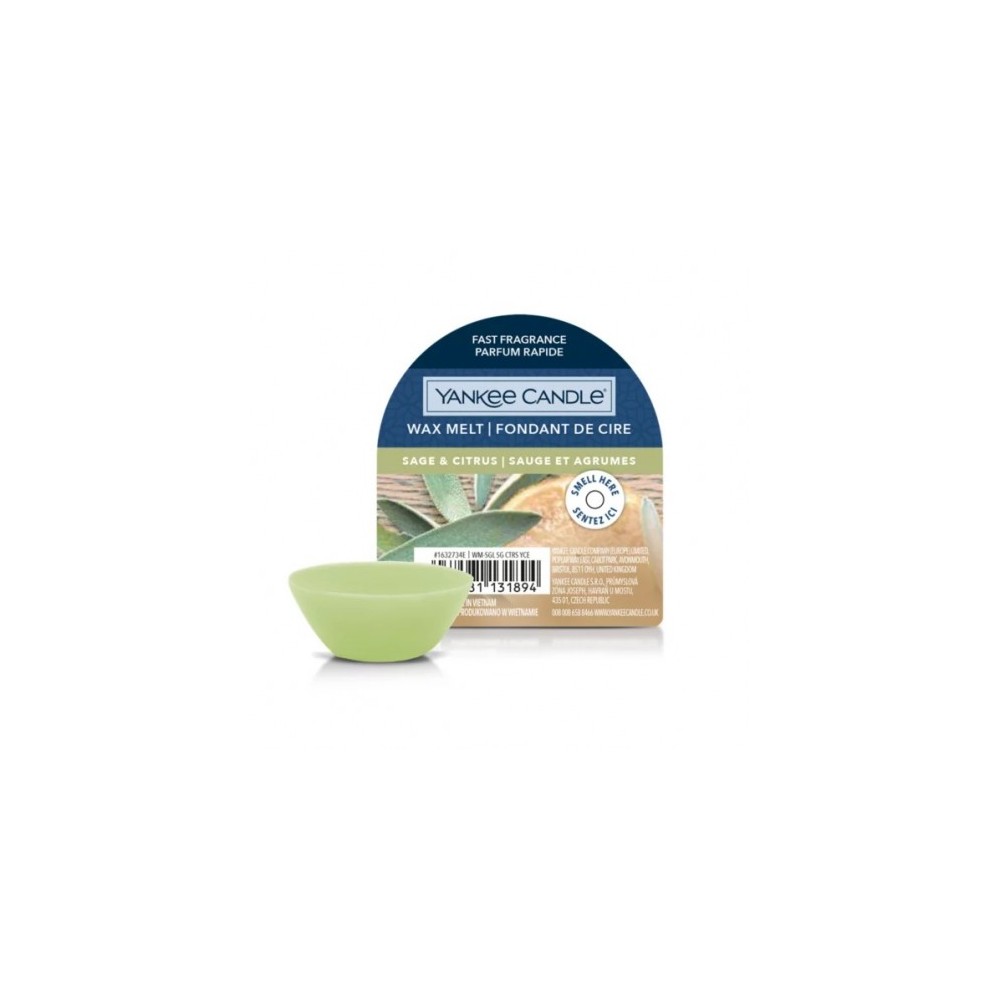 Yankee Candle Sage & Citrus Cera Profumata Da Fondere 