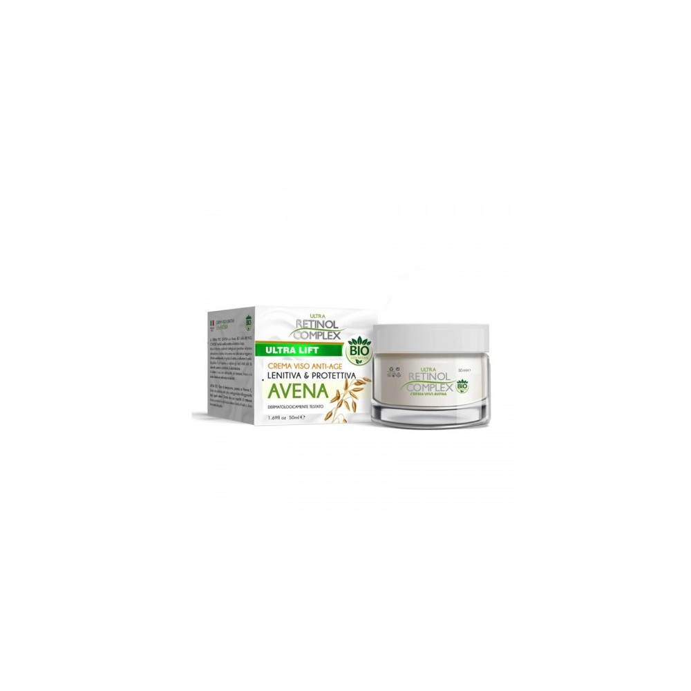 Retinol Complex Ultra Lift Avena Crema Viso Anti-Age Lenitiva E Protettiva 50 Ml 