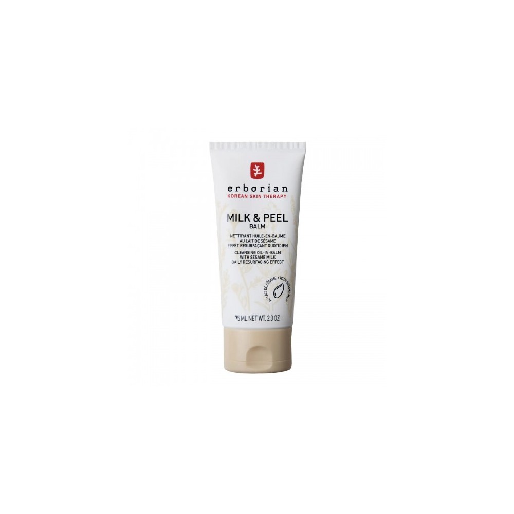 Erborian Milk & Peel Balm Olio Balsamo Detergente Coreano 75 Ml 