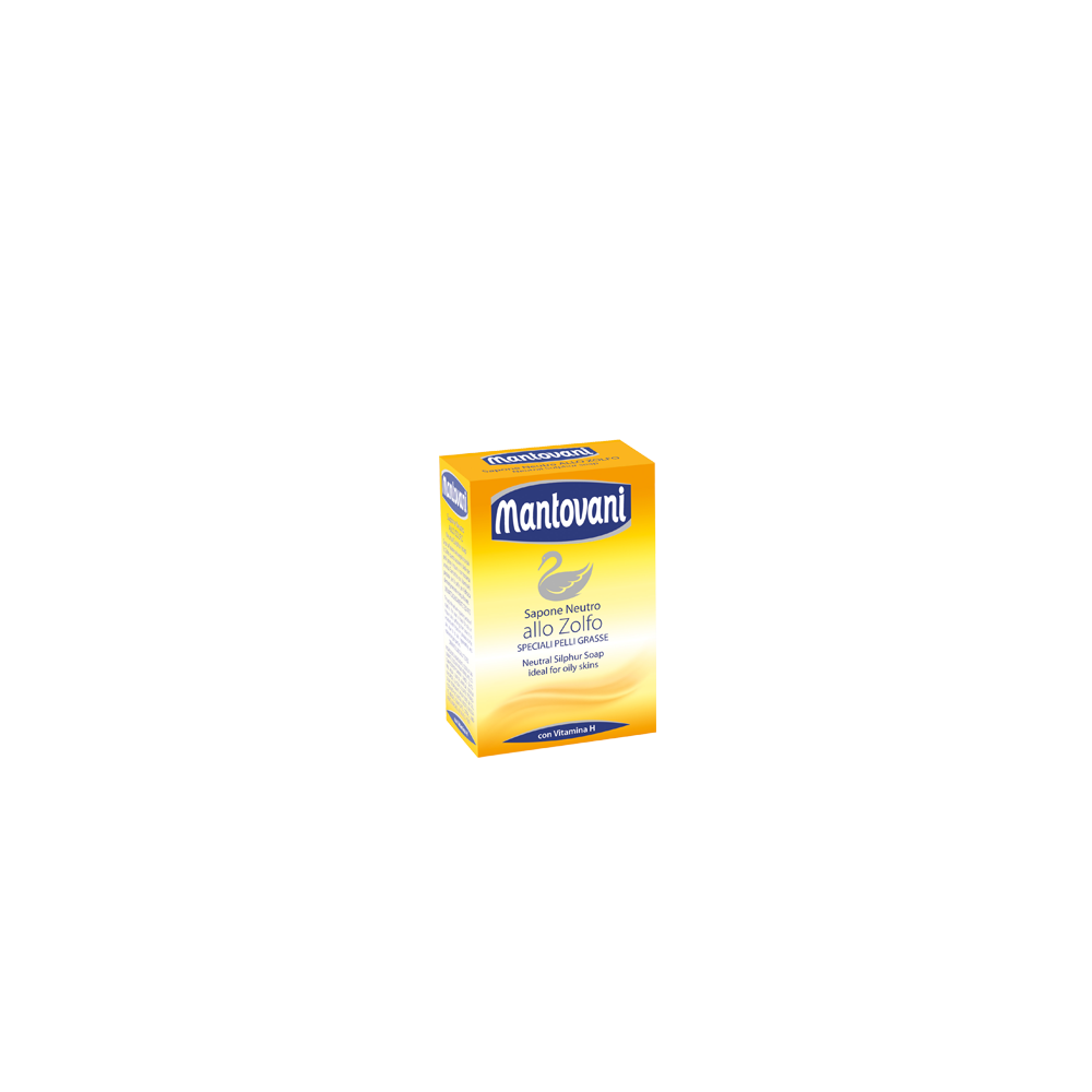 Mantovani Sapone Neutro Allo Zolfo Per Pelli Grasse Panetto Da 100 Gr 