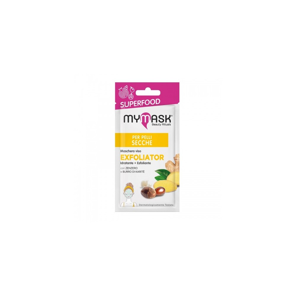 Mymask Superfood Exfoliator Maschera Idratante Ed Esfoliante 