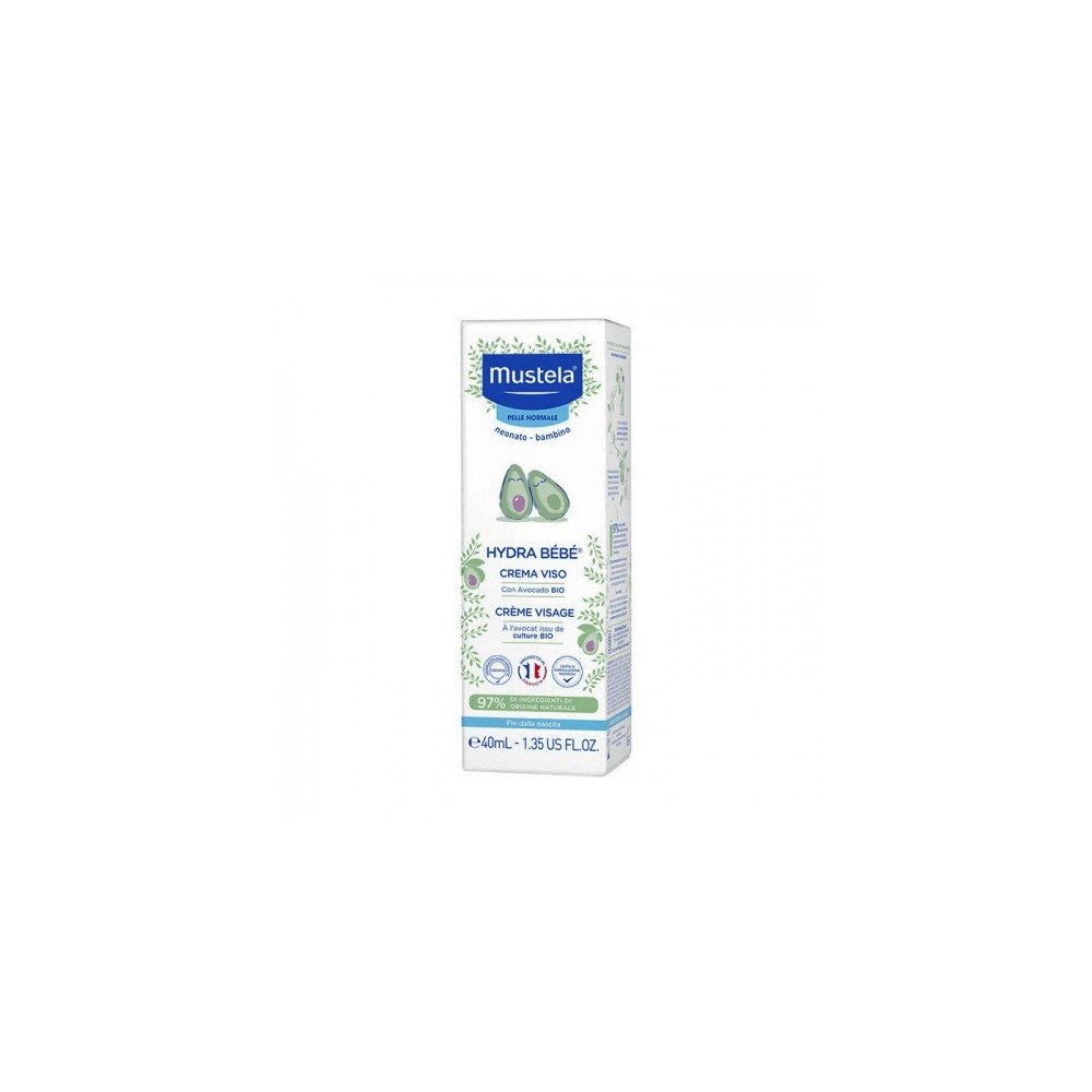 Mustela Hydra Bébé Crema Viso Con Avocado Bio 40 Ml 