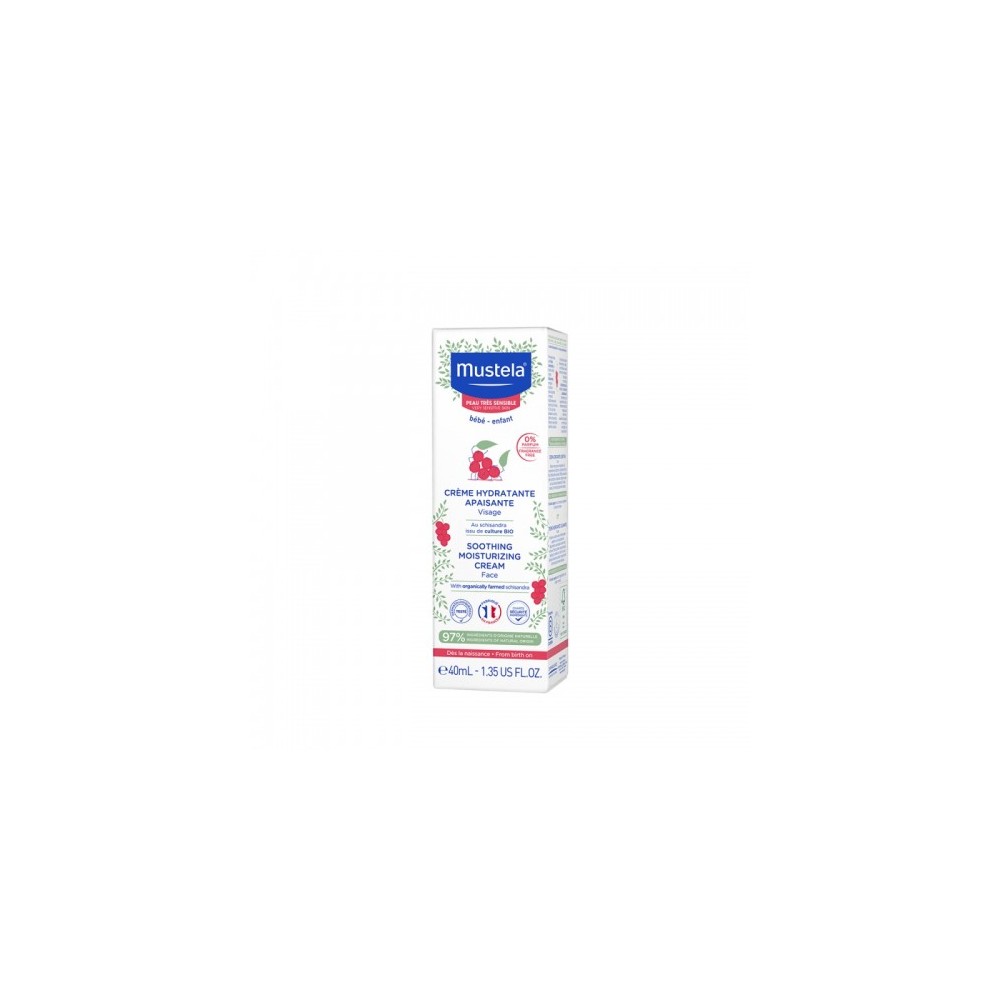 Mustela Soothing Moisturizing Cream Face Crema Idratante Lenitiva Per Il Viso 40 Ml 