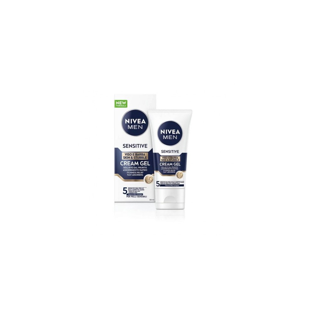 Nivea Men Sensitive Cream Gel Viso E Barba 50 Ml 