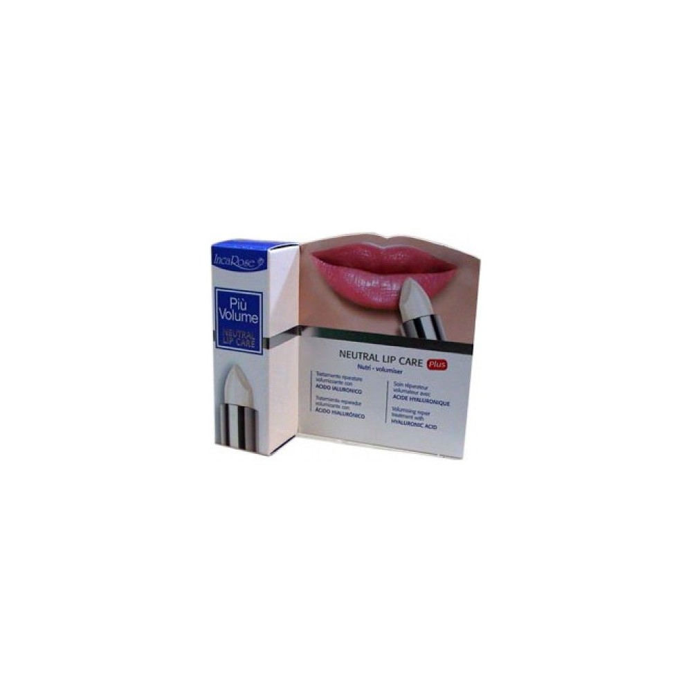 Incarose Più Volume Natural Lip Care Stick Per Le Labbra Idratante All' Acido Ialuronico 4 Ml 