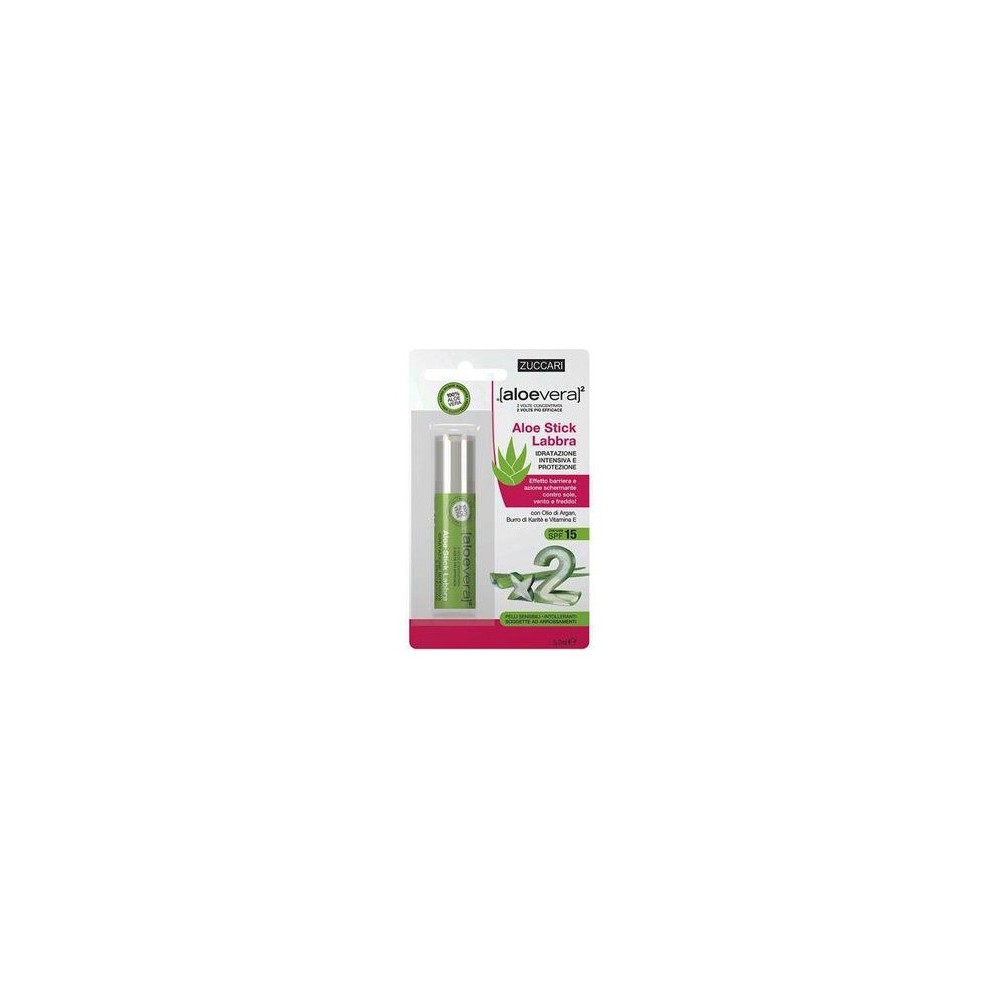 Zuccari Aloevera2 Stick Labbra Idratazione Intensa Spf 15 