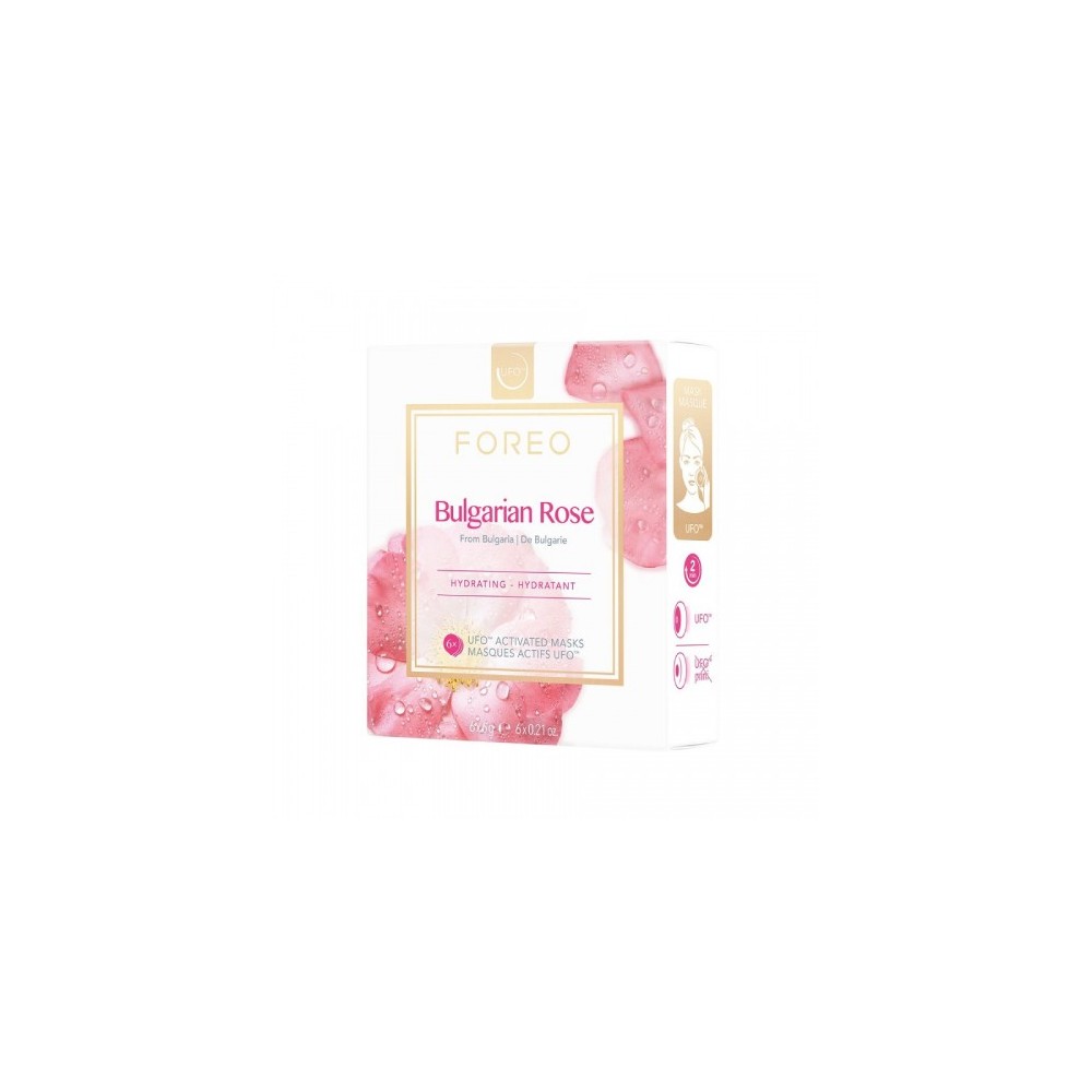 Foreo Bulgarian Rose Ufo Activated Masks 6 Maschere Idratanti Da 6 G 