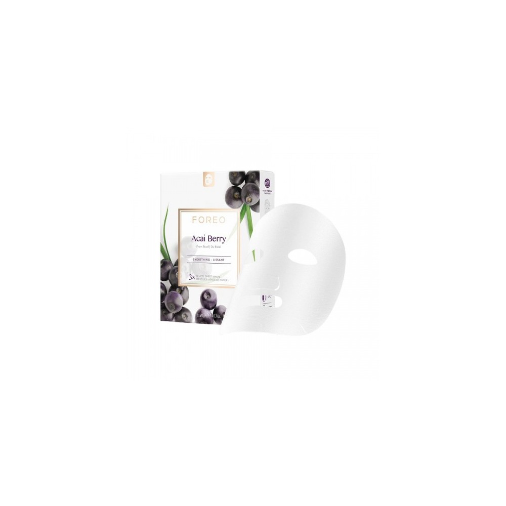 Foreo Acai Berry 3 Maschere In Tessuto Leviganti 