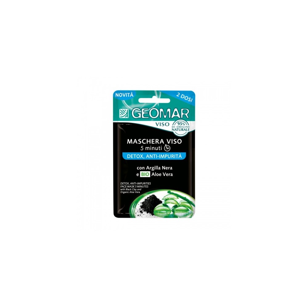 Geomar Detox Anti-Impurit  Maschera Viso 2 Dosi 