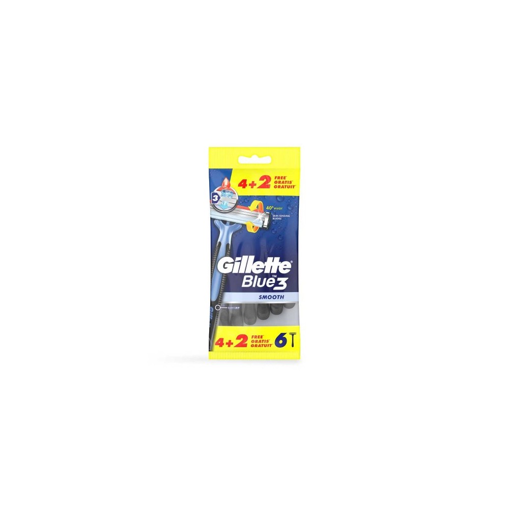 Gillette Blue3 Smooth 6 Rasoi Usa E Getta 