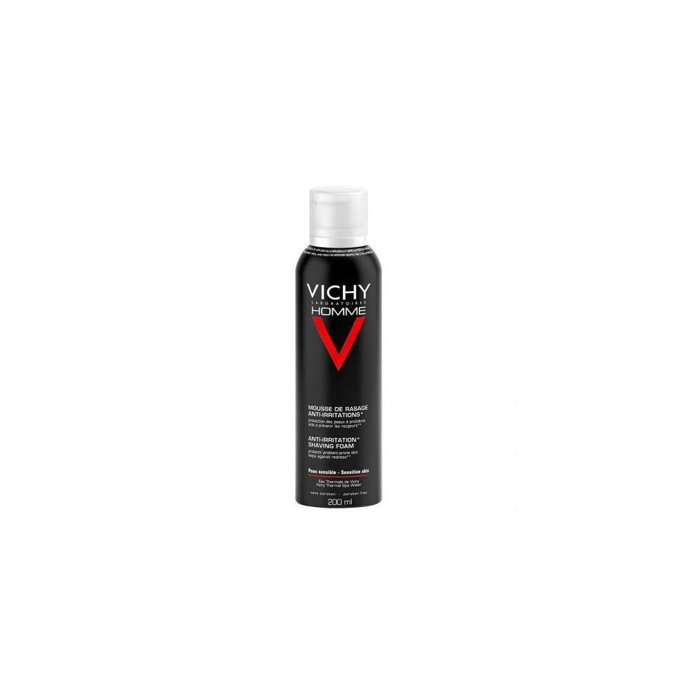 Vichy Homme Sensi Shave Schiuma Da Barba Anti-Irritazioni 200 Ml 