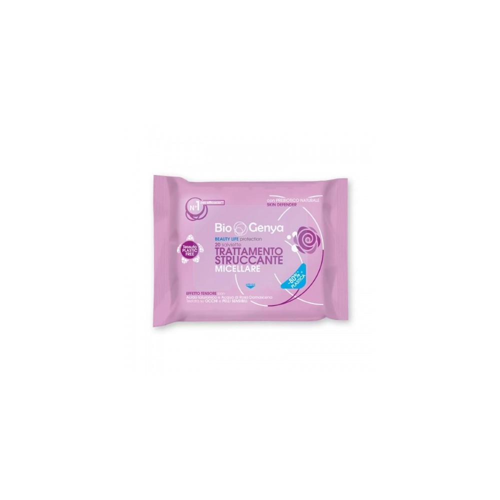 Biogenya Trattamento Struccante Micellare Effetto Tensore 20 Salviette 