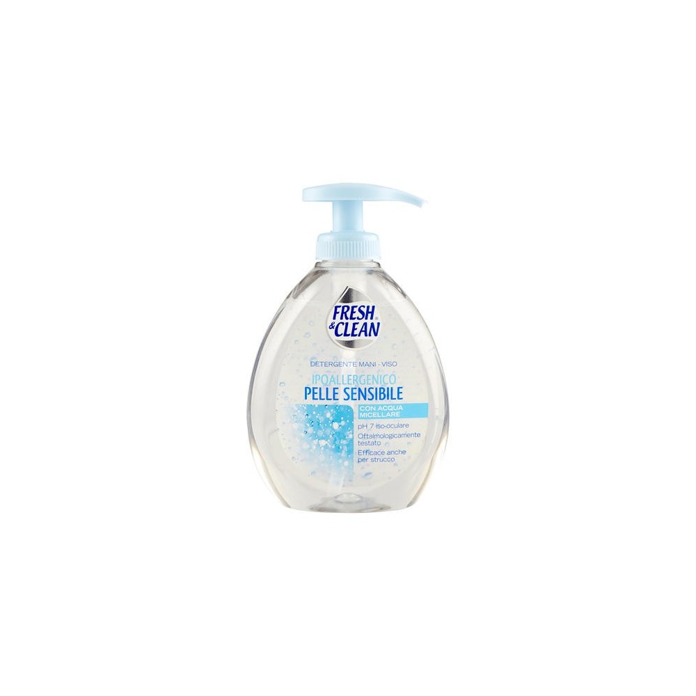 Fresh & Clean Sapone Con Acqua Micellare Ipoallergenico 300 Ml 