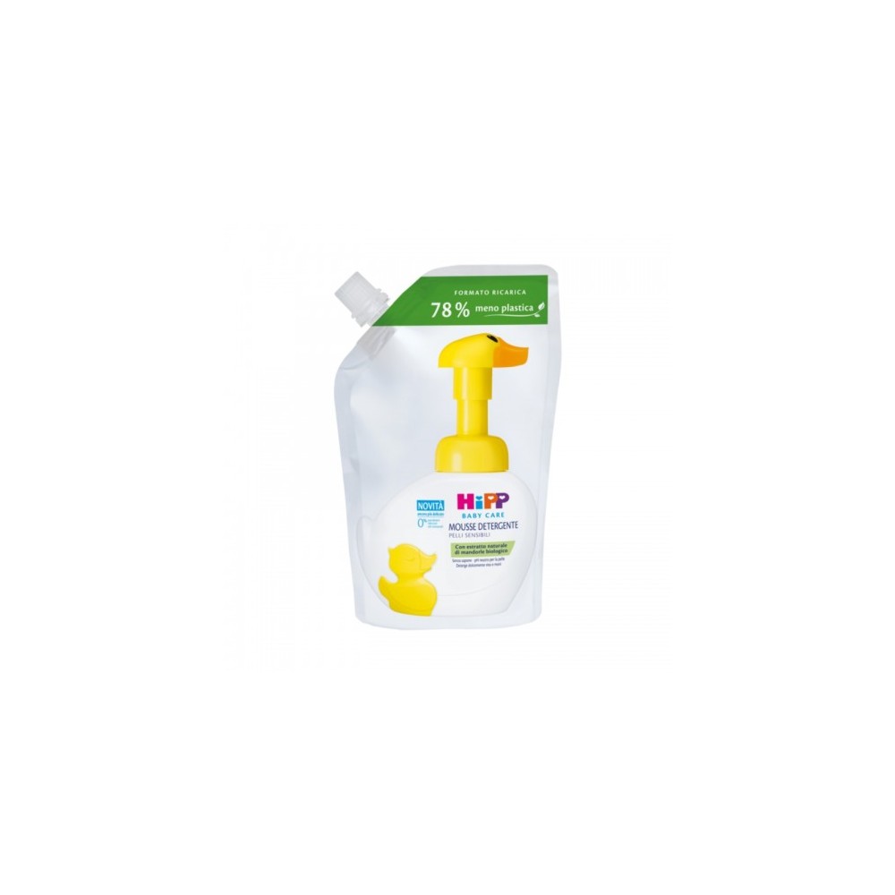 Hipp Mousse Detergente Per Pelle Sensibile Ricarica Da 250 Ml 