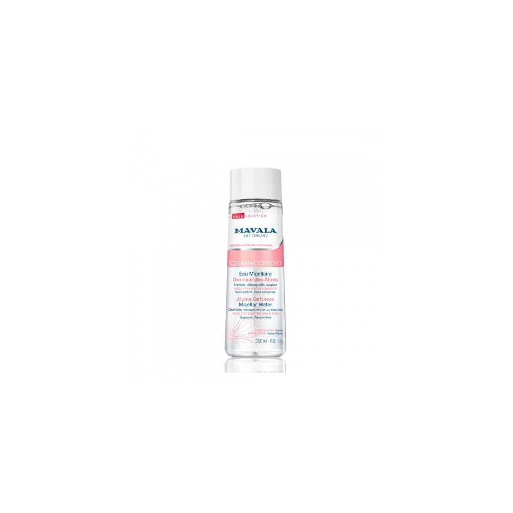 Mavala Clean & Comfort Acqua Micellare Delicata Delle Alpi 200 Ml 