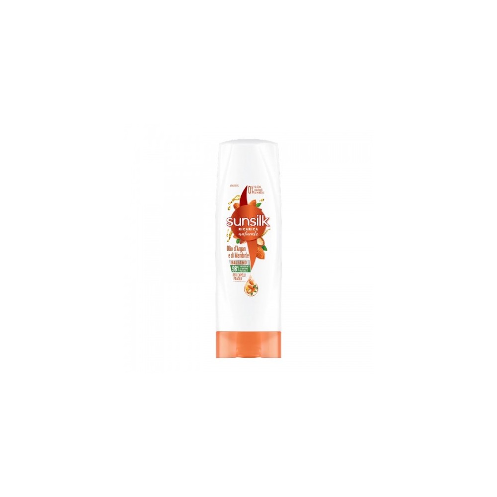 Sunsilk Ricarica Naturale Olio D'Argan E Di Mandorle Balsamo Per Capelli Fragili 200 Ml 