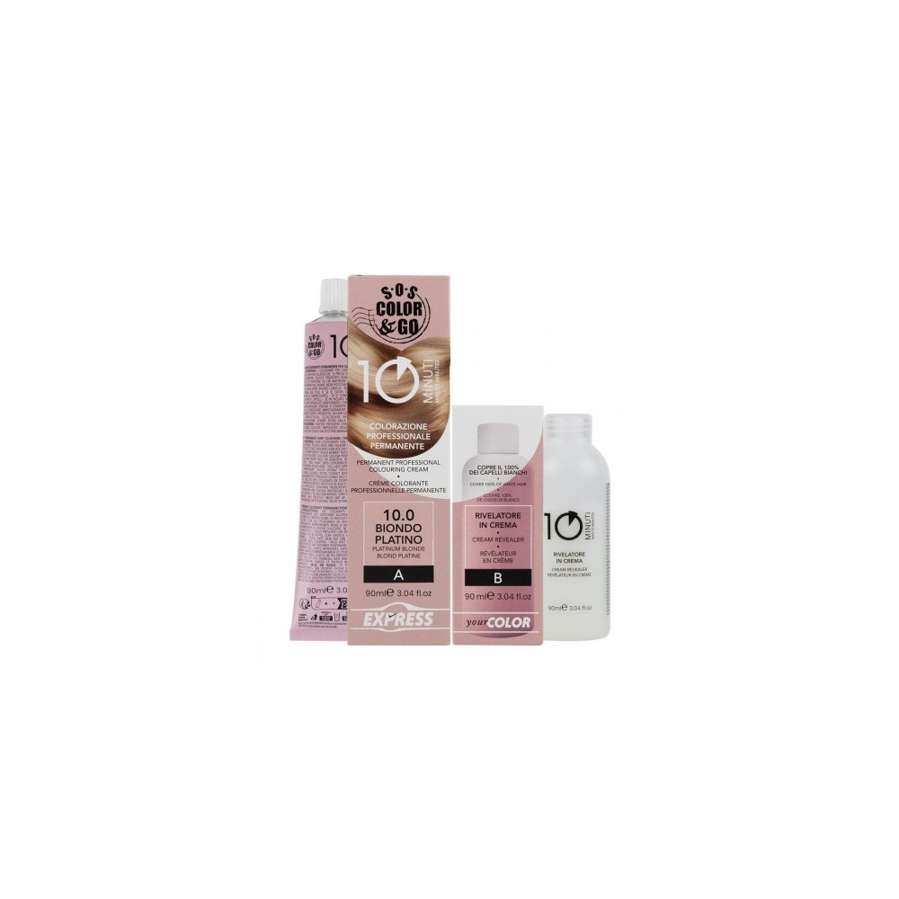 Alama Sos Color&Go Colorazione Permanente N. 10.0 Biondo Platino 