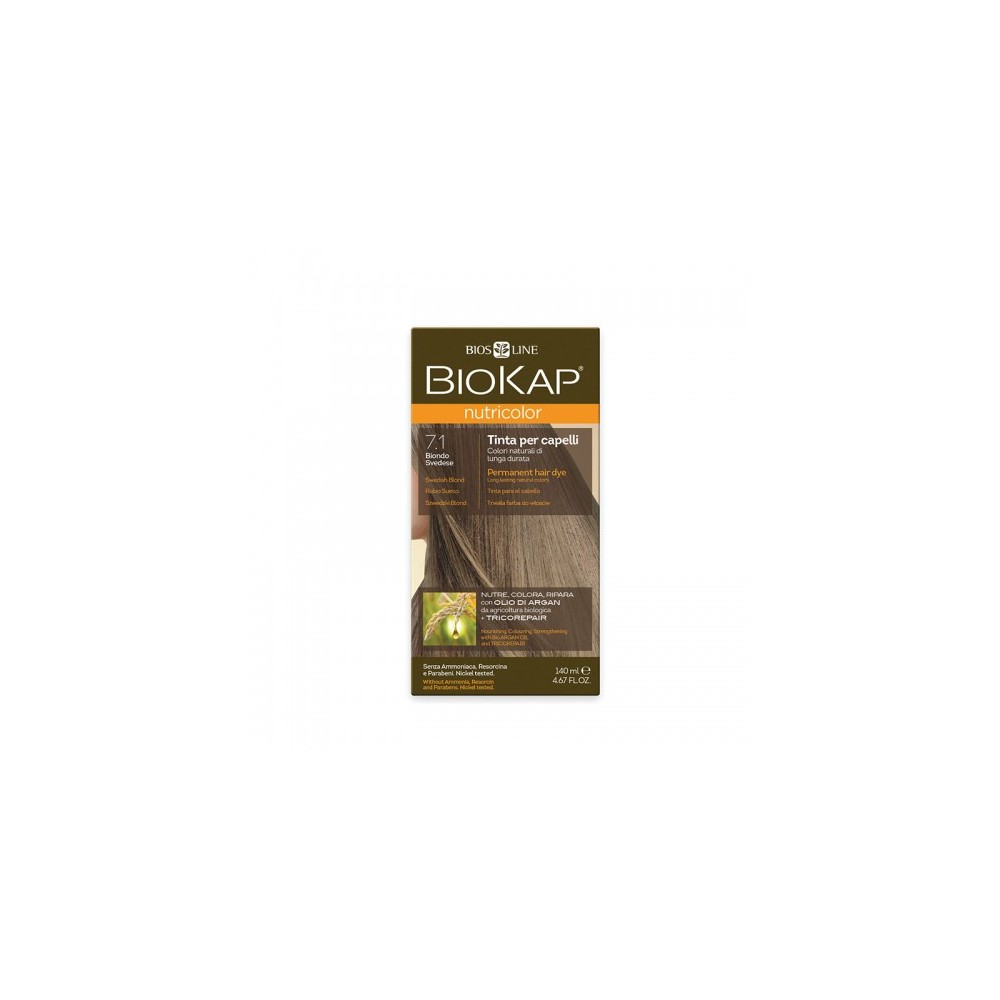 Bios Line Biokap Nutricolor Tinta Per Capelli N. 7.1 Biondo Svedese 