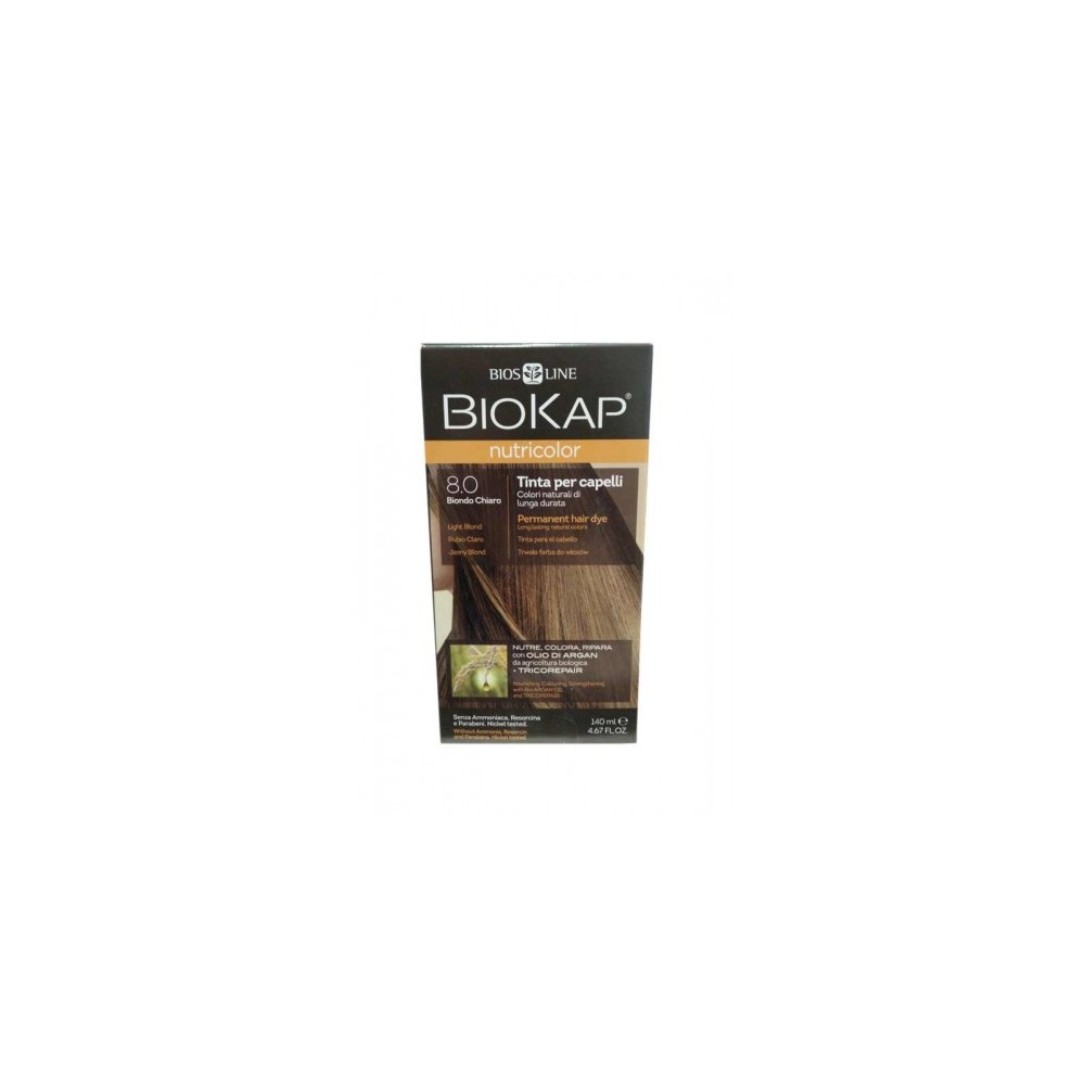 Bios Line Biokap Nutricolor Tinta Per Capelli N.8.0 Biondo Chiaro 