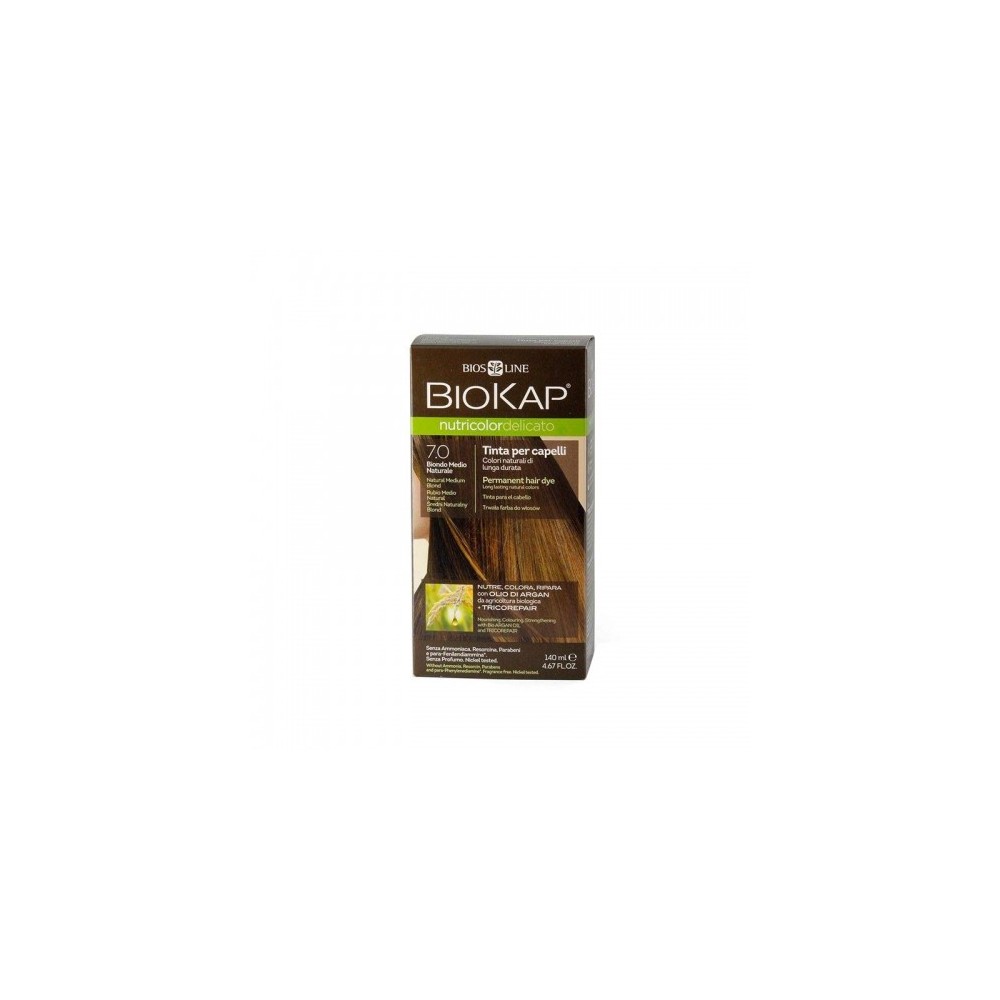 Bios Line Biokap Nutricolor Delicato Tinta Per Capelli N. 7.0 Biondo Medio Naturale 
