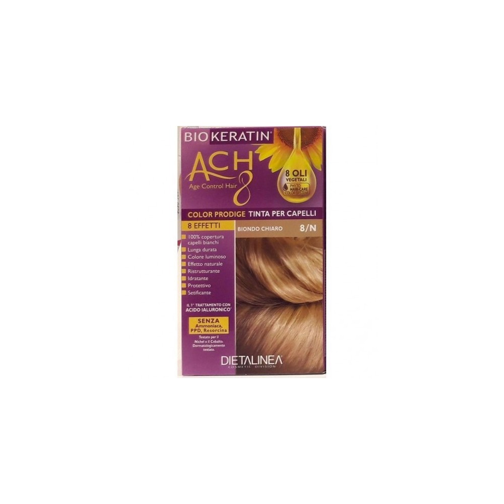 Dietalinea Biokeratin Ach 8 Color Prodige Tinta Per Capelli N. 8/N Biondo Chiaro 