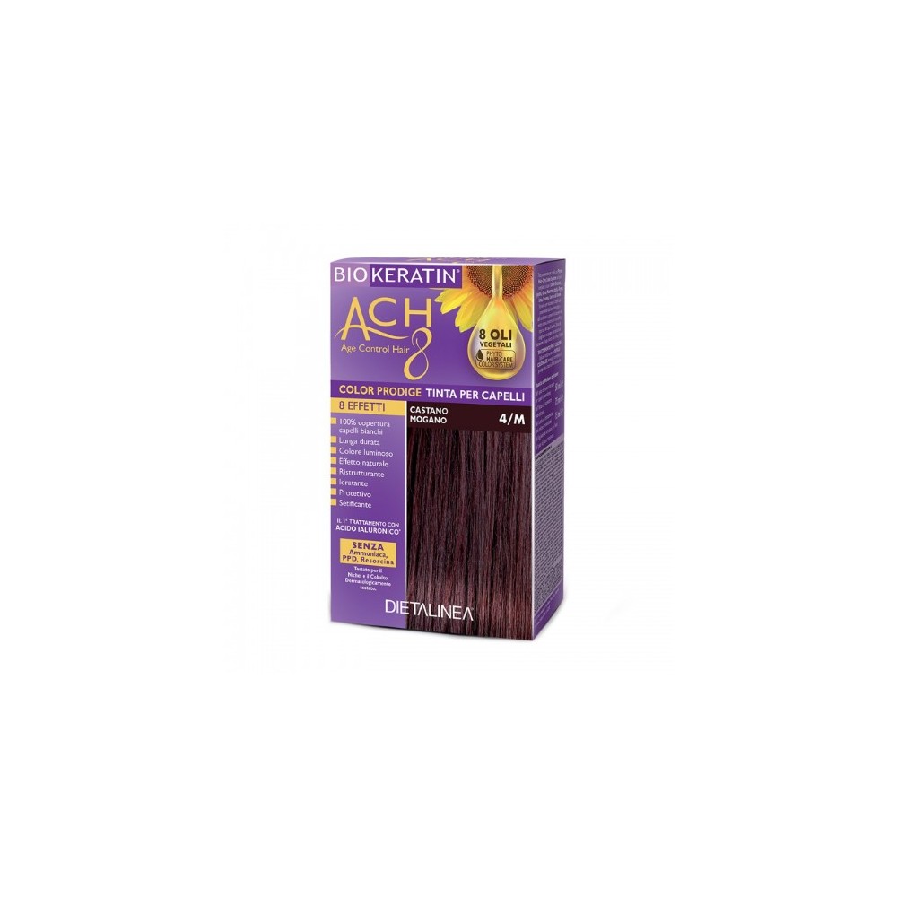 Dietalinea Biokeratin Ach8 Color Prodige Tinta Per Capelli N. 4/M Castano Mogano 
