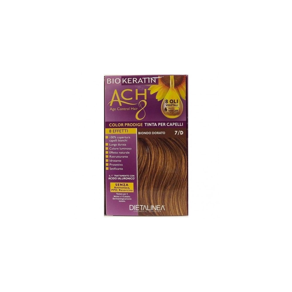 Dietalinea Biokeratin Ach 8 Color Prodige Tinta N. 7/D Biondo Dorato 