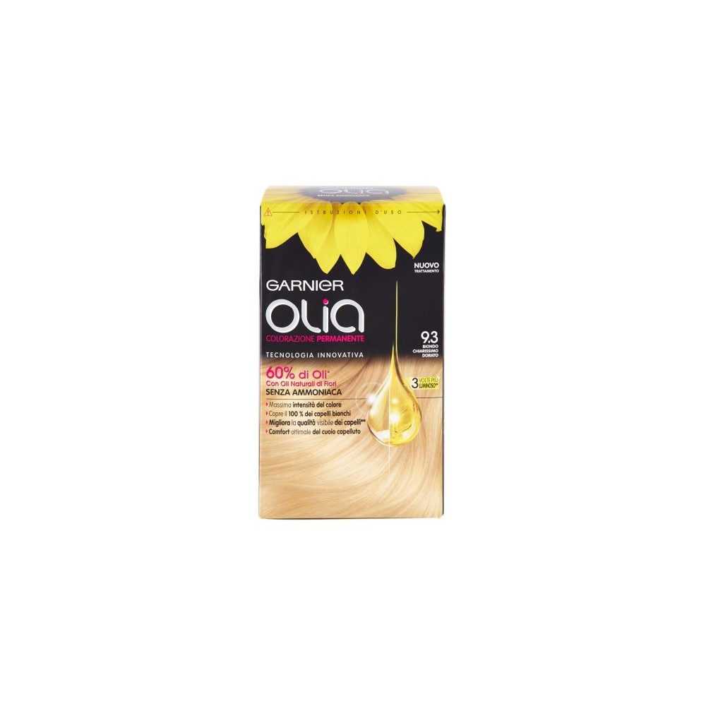 Garnier Olia Colorazione Permanente Senza Ammoniaca N. 9.3 Biondo Chiarissimo Dorato 