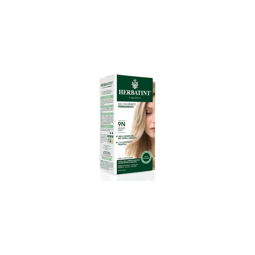 Herbatint Gel Colorante Permanente N. 9N Biondo Miele 300 Ml 