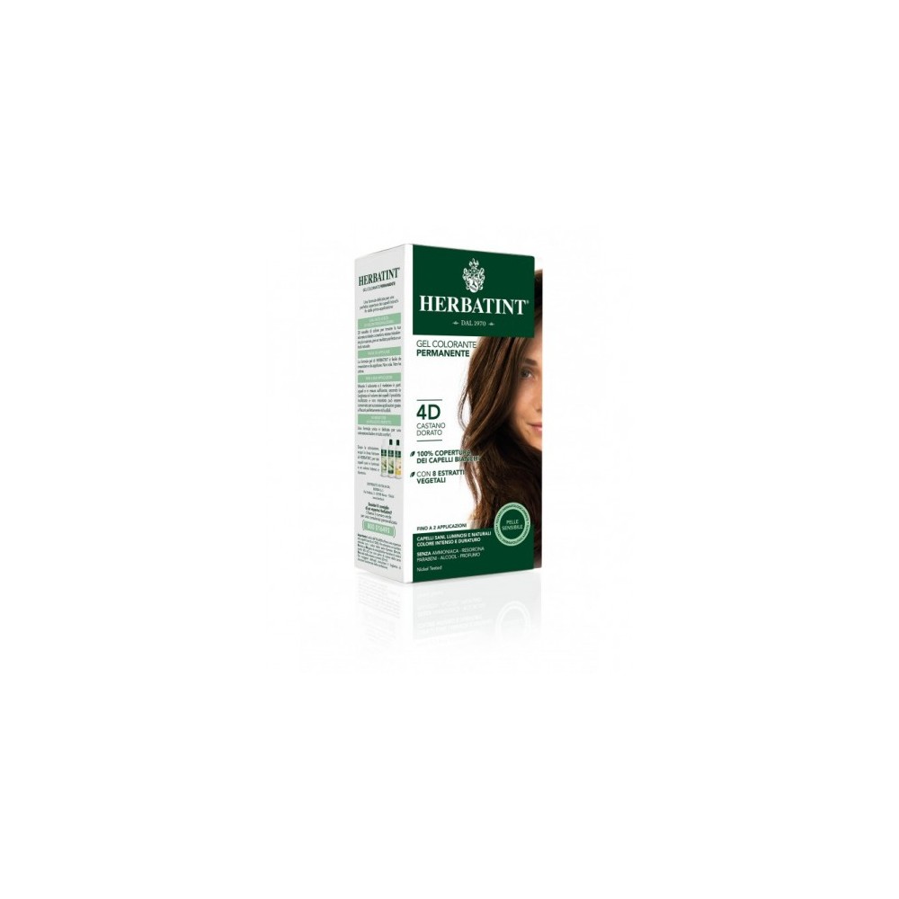 Herbatint Gel Colorante Permanente N. 4D Castano Dorato 300 Ml 