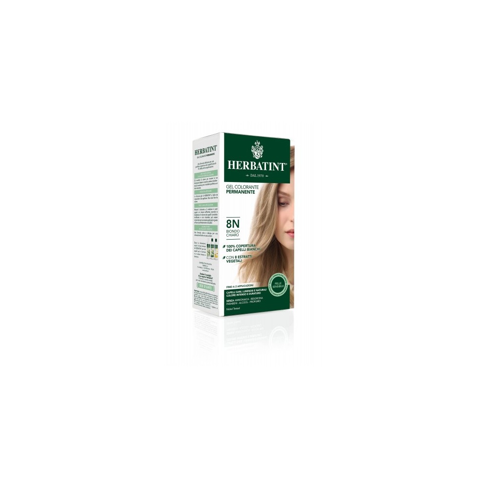 Herbatint Gel Colorante Permanente N. 8N Biondo Chiaro 300 Ml 