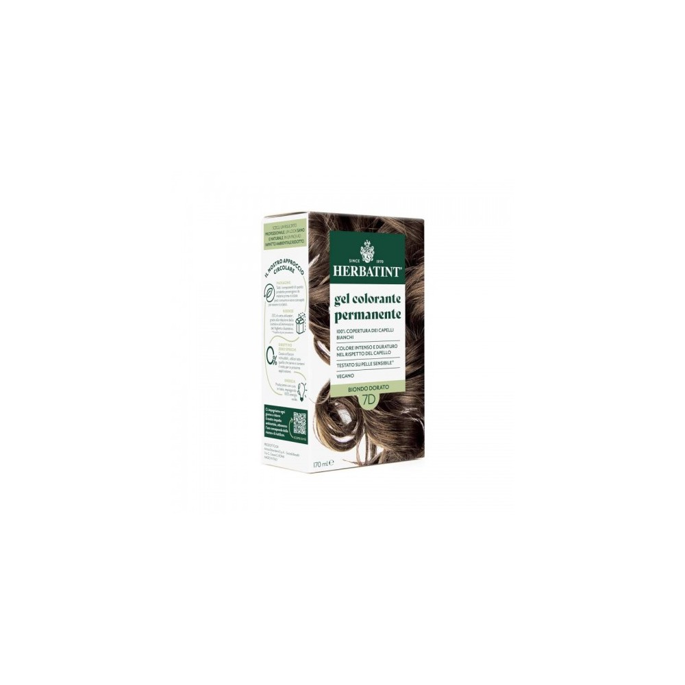 Herbatint Gel Colorante Permanente Per Capelli N.7D Biondo Dorato 
