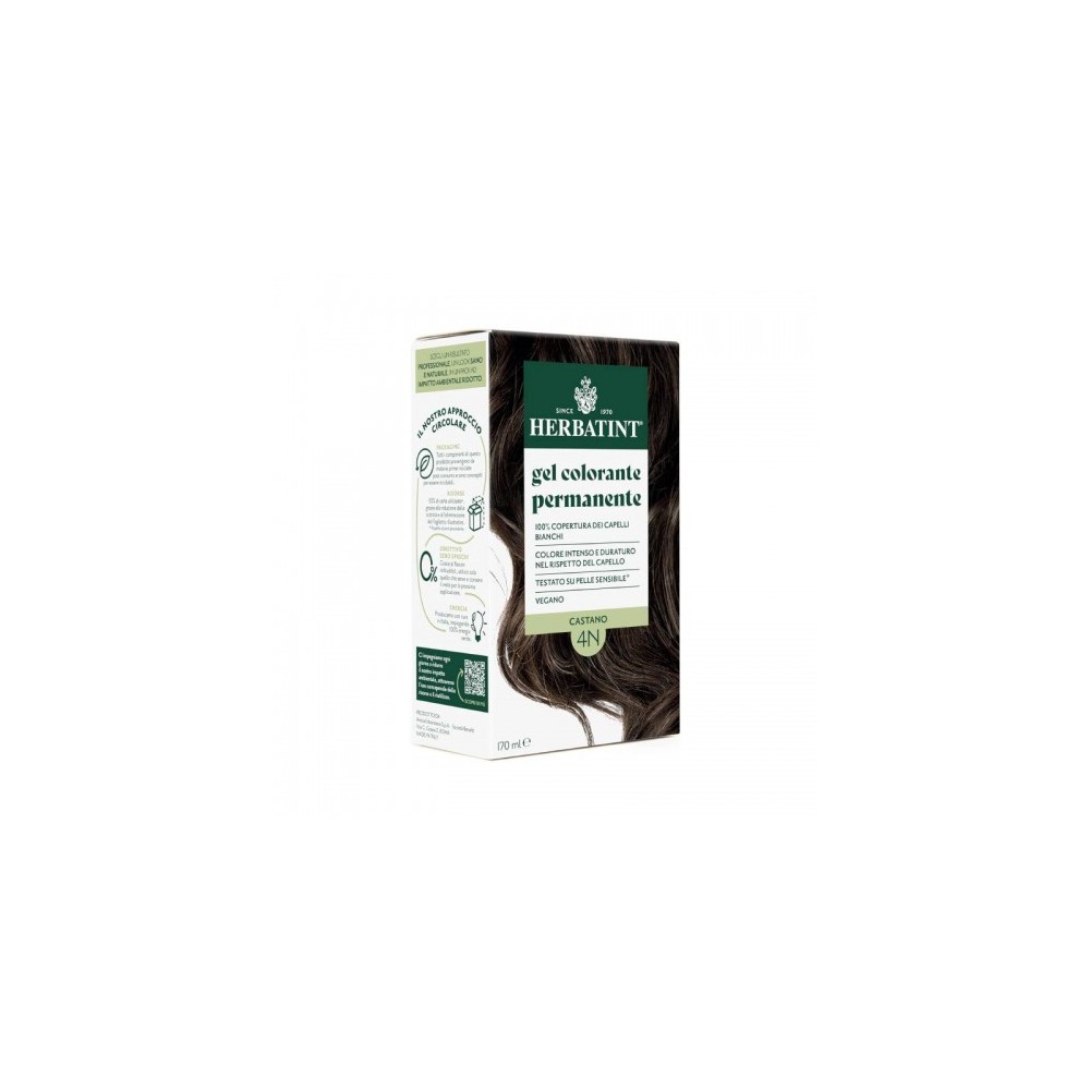 Herbatint Gel Colorante Permanente Per Capelli N.4N Castano 