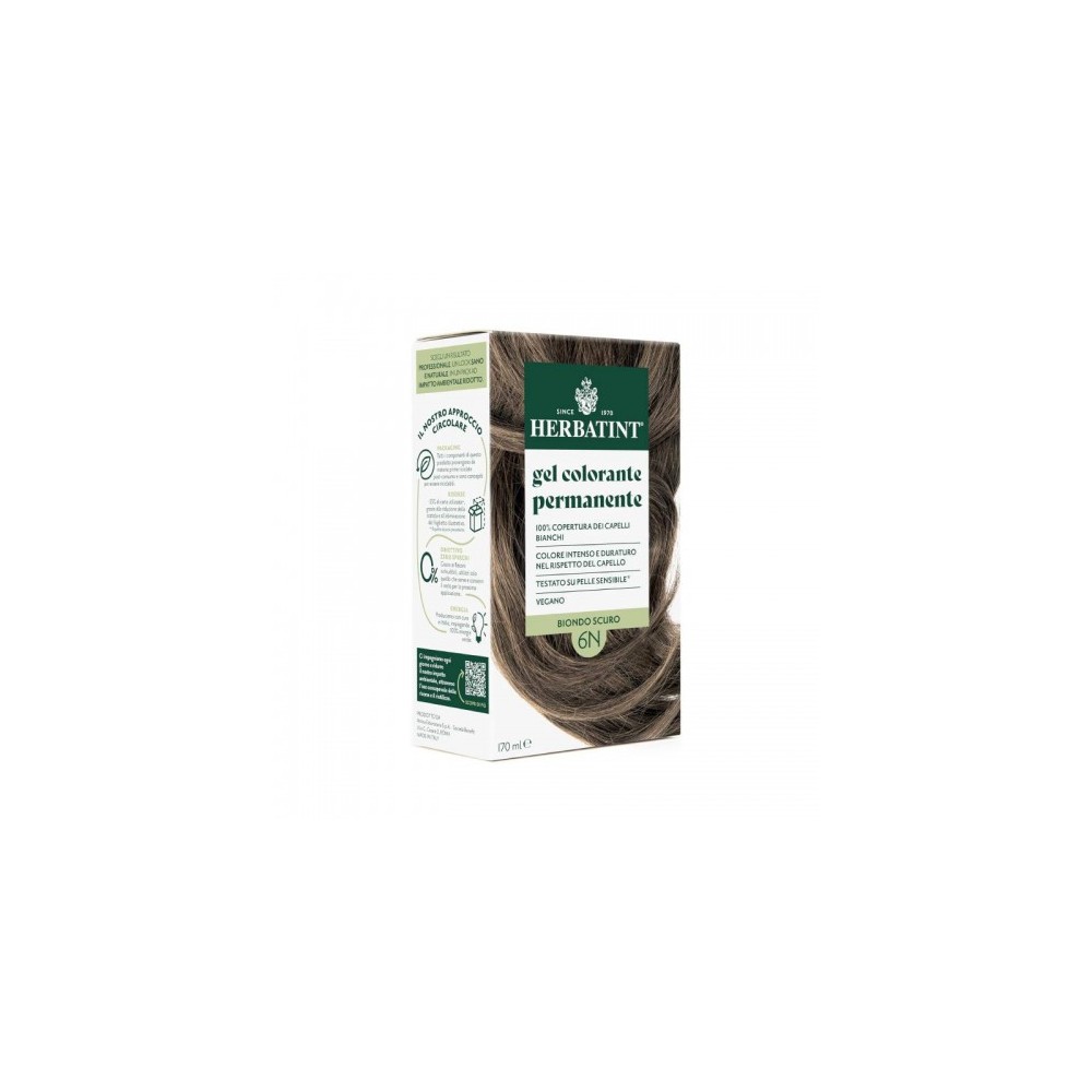 Herbatint Gel Colorante Permanente Per Capelli N.6N Biondo Scuro 