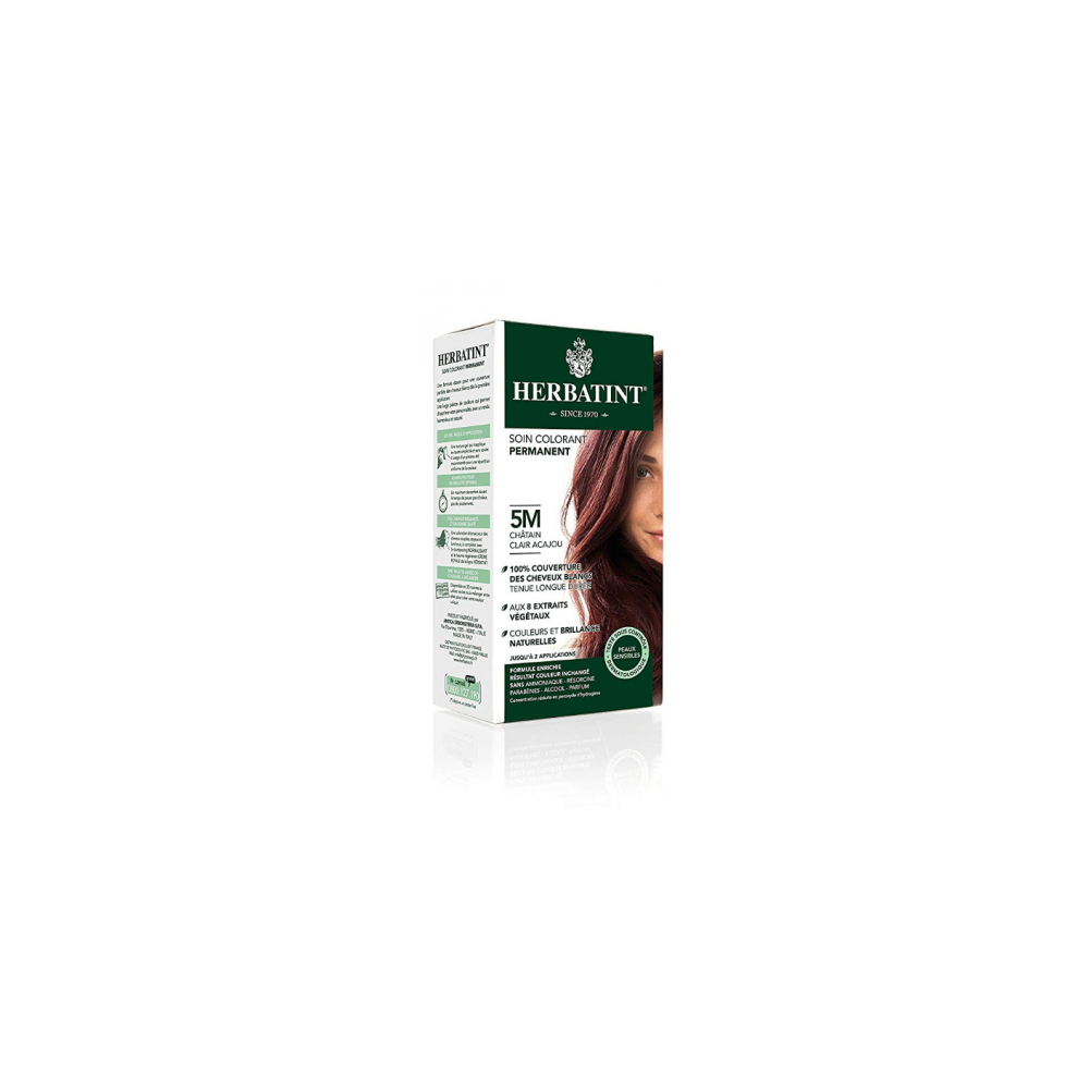 Herbatint Gel Colorante Permanente Senza Ammoniaca N.5M Castano Chiaro Mogano 