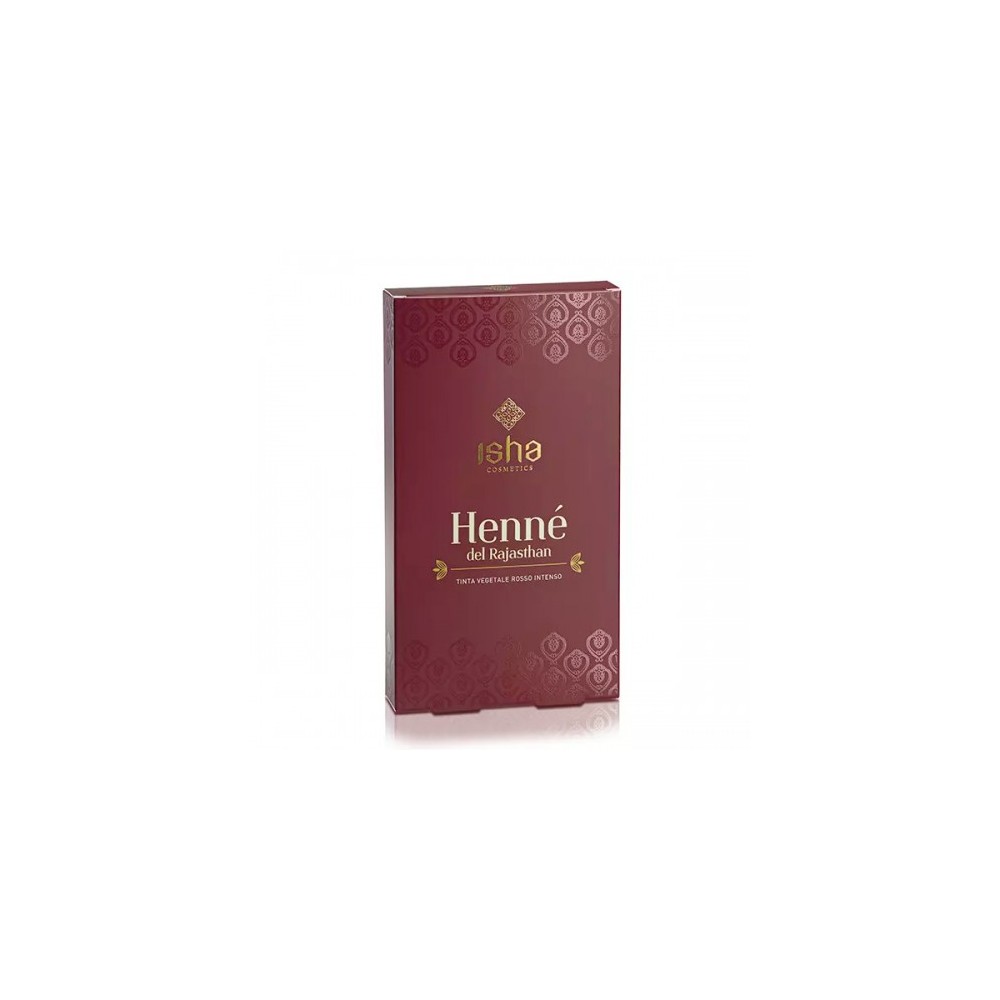 Isha Hennè Del Rajastan Tinta Vegetale Rosso Intenso 