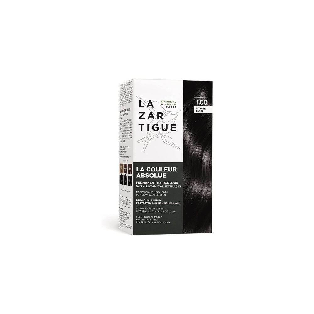 Lazartigue La Couleur Absolue Colorazione Permanente N. 1.00 Nero Intenso 