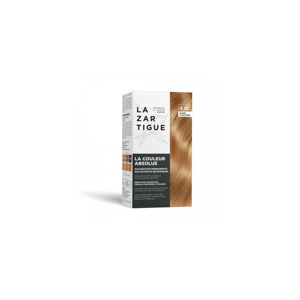 Lazartigue La Couleur Absolue Colorazione Permanente N. 8.30 Biondo Chiaro Dorato 