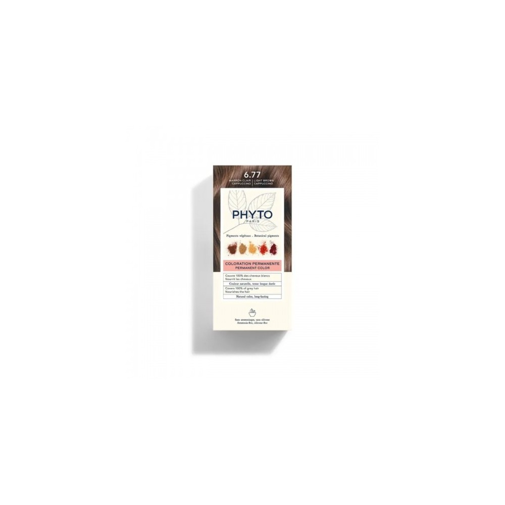 Phyto Hair Color Colorazione Permanente N 6.77 Marrone Chiaro Cappuccino 
