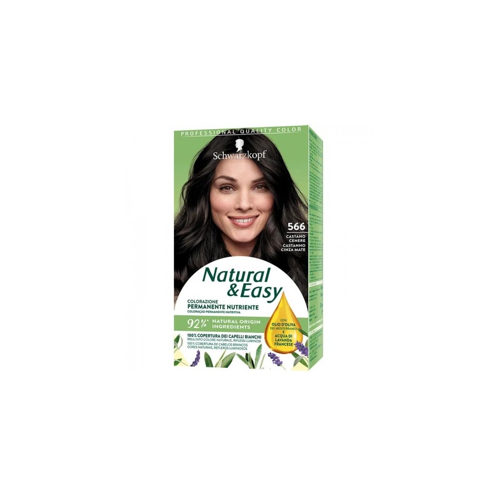 Schwarzkopf Natural & Easy Colorazione Permanente N 566 Castano Cenere 