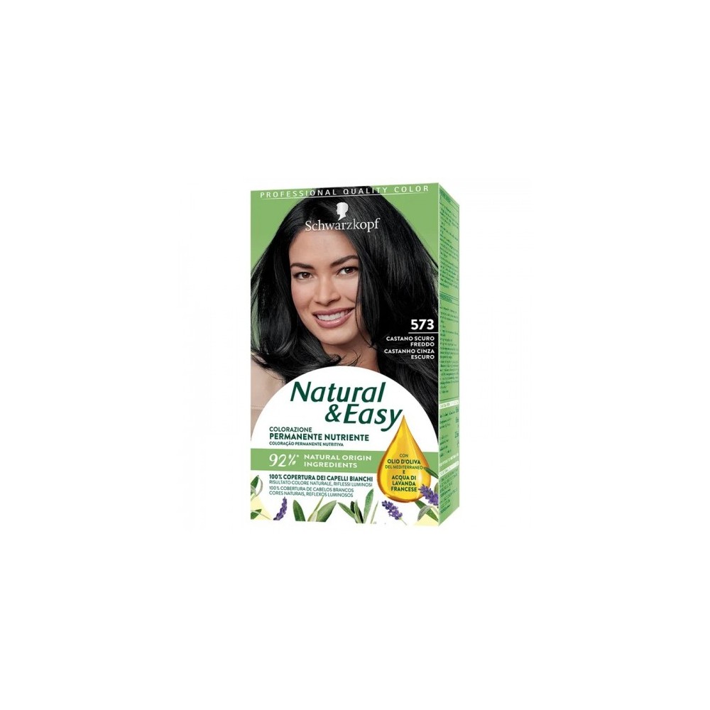 Schwarzkopf Natural & Easy Colorazione Permanente N. 573 Castano Scuro Freddo 