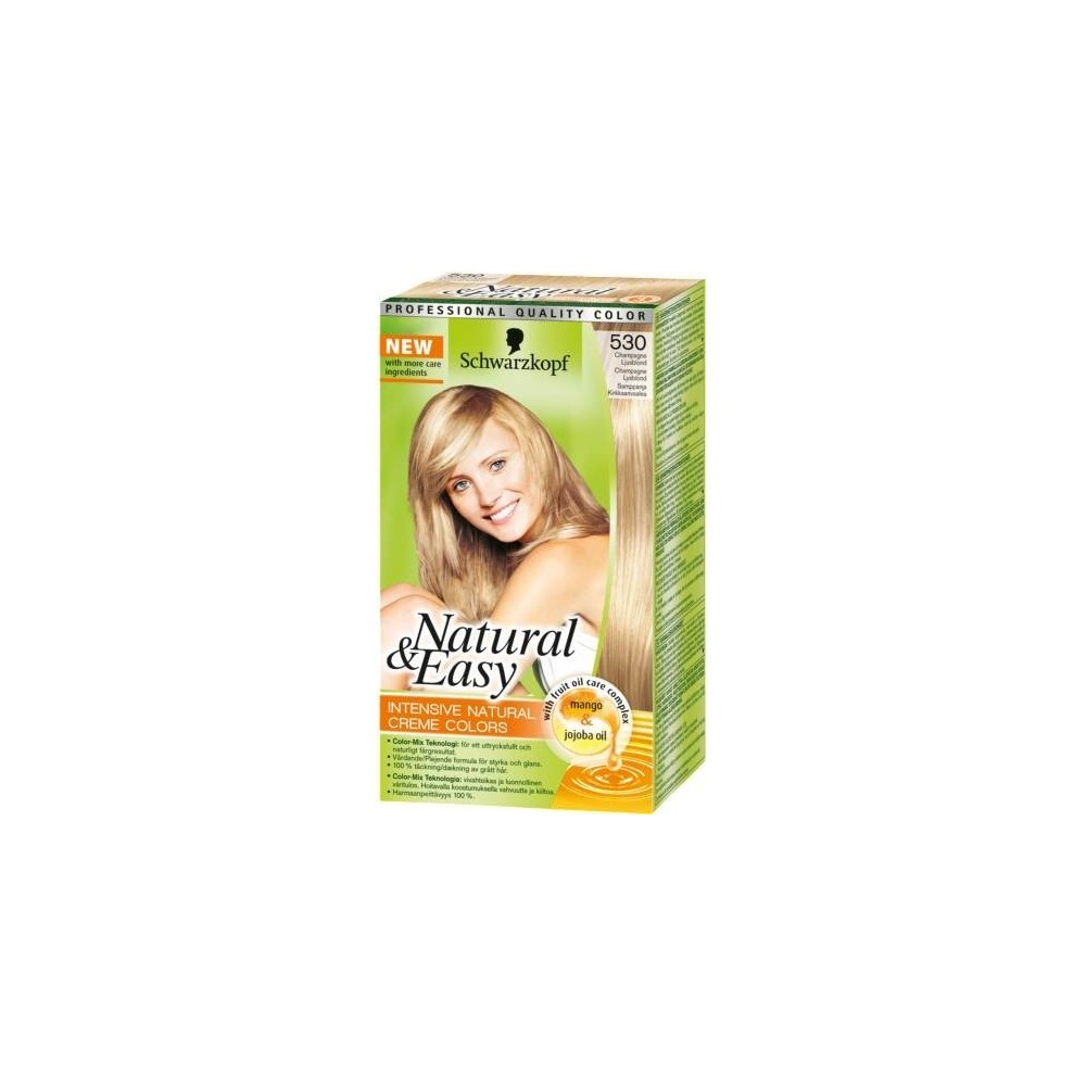 Schwarzkopf Tinta Per Capelli Colorazione Permanente Natural & Easy N 530 Biondo Champagne 