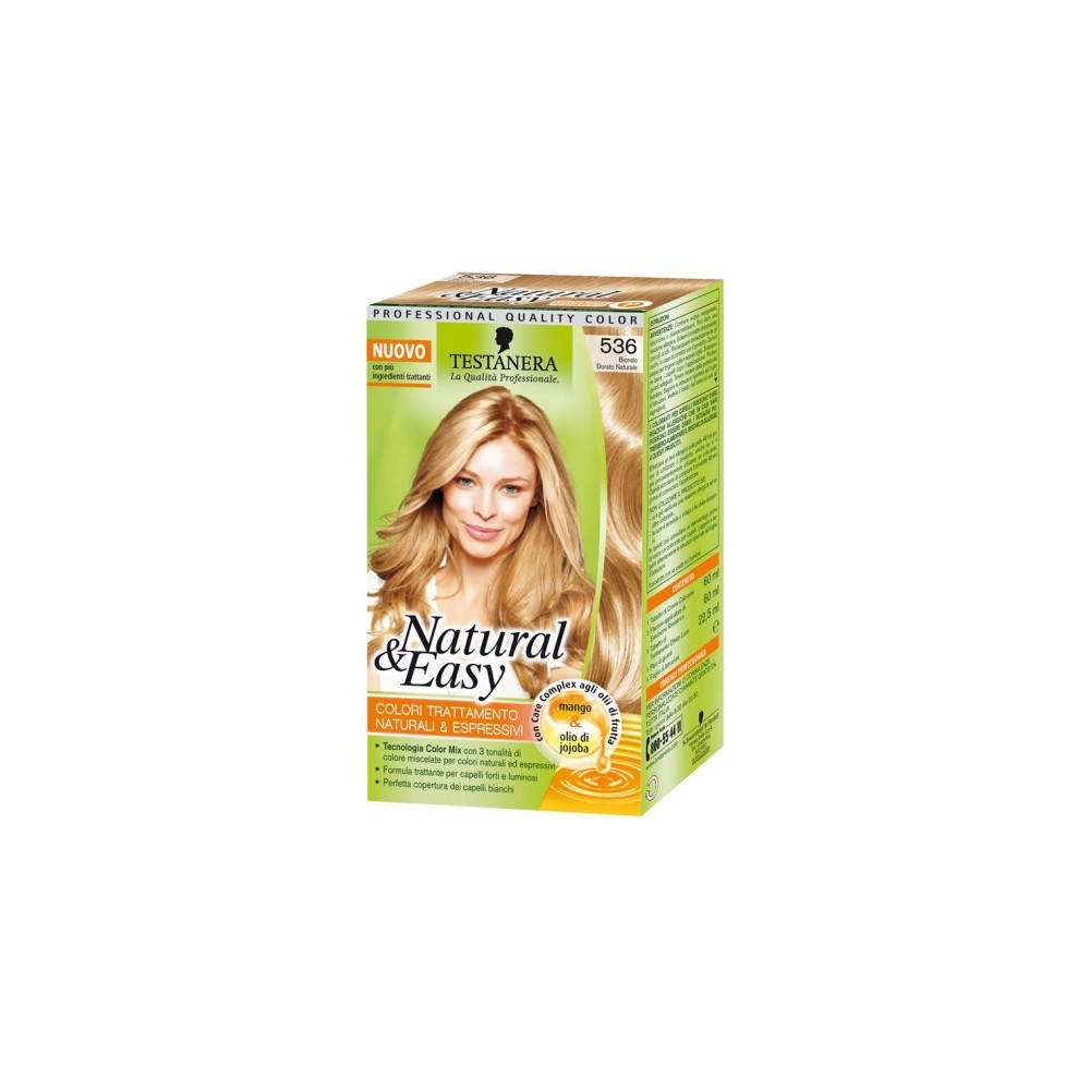 Schwarzkopf Tinta Per Capelli Colorazione Permanente Natural & Easy N 536 Biondo Dorato Naturale 